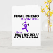 Definitieve Chemo run like Hell - Violet Ribbon Kaart (Gele Bloem)