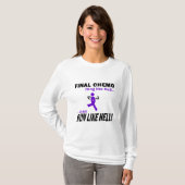 Definitieve Chemo run like Hell - Violet Ribbon T-shirt (Voorkant volledig)