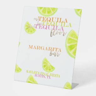 Definitieve Fiesta Margarita Bar Tequila Tabel Reclamebord Met Voetstuk