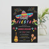 Definitieve Fiesta Mexicaanse Vibrant Bachelorette Kaart (Staand voorkant)