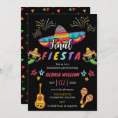 Definitieve Fiesta Mexicaanse Vibrant Bachelorette Kaart (Voorkant / Achterkant)