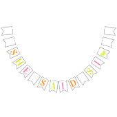 Definitieve Fiesta "Ze zei Si" Bachelorette Banner (Alle)