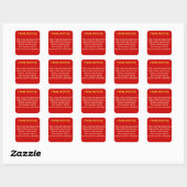 DEFINITIEVE KENNISGEVING Collecties Sticker (rood/ (Vel)
