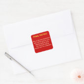 DEFINITIEVE KENNISGEVING Collecties Sticker (rood/ (Envelop)