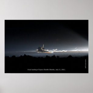Definitieve landing van Space Shuttle Atlantis Pri Poster