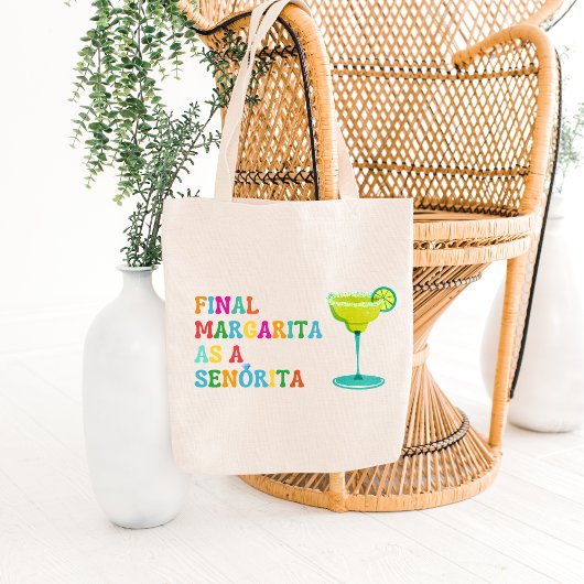 Definitieve Margarita als Senorita Bachelorette Fi Tote Bag