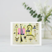 Definitieve rosy, Wassily Kandinsky Briefkaart (Staand voorkant)