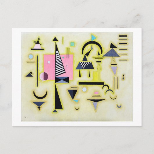 Definitieve rosy, Wassily Kandinsky Briefkaart (Voorkant)