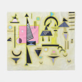 Definitieve rosy, Wassily Kandinsky Fleece Deken (Voorkant (Horizontaal))