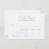 Definitieve RSVP-kaart voor Jessie RSVP Kaartje (Voorkant / Achterkant)