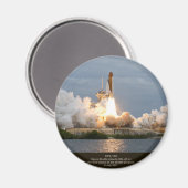 Definitieve Space Shuttle start STS-135 Atlantis Magneet (Voorkant / Achterkant)
