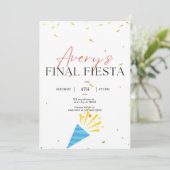 Definitieve uitnodiging van Fiesta Bachelorette (Staand voorkant)