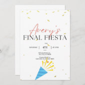 Definitieve uitnodiging van Fiesta Bachelorette (Voorkant / Achterkant)