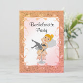 Definitieve uitnodiging van Fling Bachelorette (Staand voorkant)