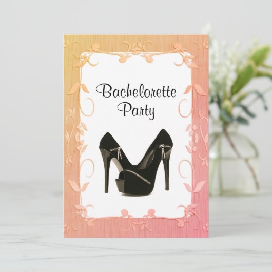 Definitieve uitnodiging van Fling Bachelorette (Staand voorkant)
