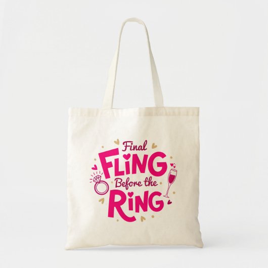 Definitieve Uitspatting Voor de Ring Roze Tote Tas (Voorkant)