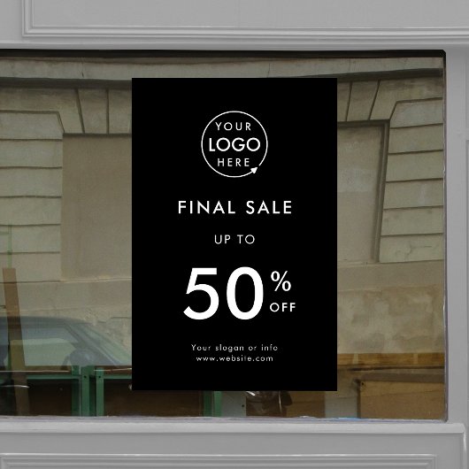 Definitieve verkoop | Zakelijke evenementen Winkel Raamsticker