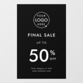 Definitieve verkoop | Zakelijke evenementen Winkel Raamsticker (Vel)