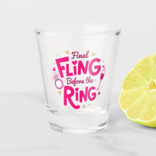 Definitieve Vlucht Roze Bachelorette Shotglas Shot Glas