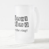 Definitieve vlucht vóór de ring matglas bierpul (Voorkant rechts)