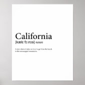 Definition Kalifornien Poster (Voorkant)