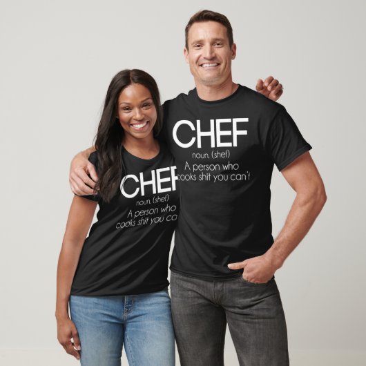 Definition of a Chef Funny T shirt bake cool chef  (Unisex)
