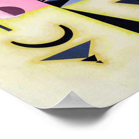 Definitive Rosy, Wassily Kandinsky Poster (Hoek)