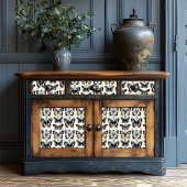 Deflt Blauw Geel Rustieke Bloemvlinder Tissuepapier