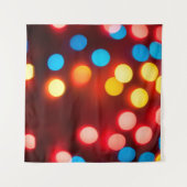 Defocused christmas lights. New Year bokeh. Abstra Wandkleed (Voorkant (horizontaal))