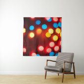 Defocused christmas lights. New Year bokeh. Abstra Wandkleed (In Situ (horizontaal))
