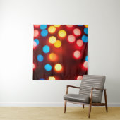 Defocused christmas lights. New Year bokeh. Abstra Wandkleed (In situ)