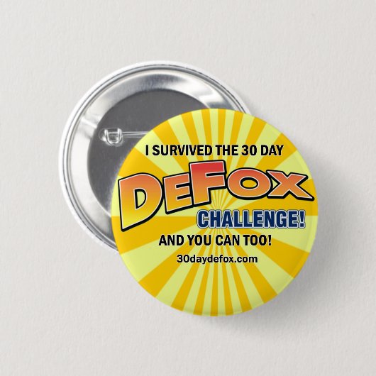 DeFox Pin Ronde Button 5,7 Cm (Voorkant /achterkant)
