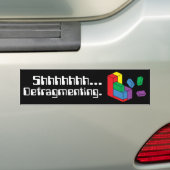 Defragmentatie Bumpersticker (Op auto)