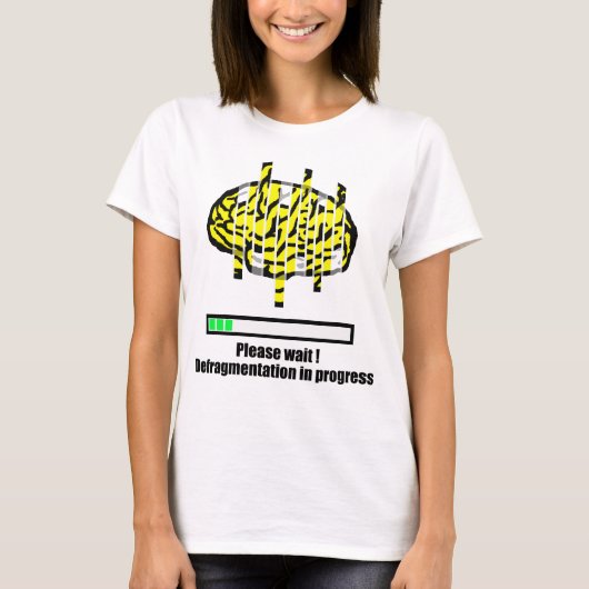 Defragmentatie in uitvoering t-shirt (Voorkant)