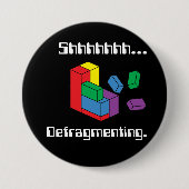 Defragmentatie Ronde Button 7,6 Cm (Voorkant)