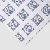 Deft Blue Tulip Souvenir Tissuepapier (Detail)