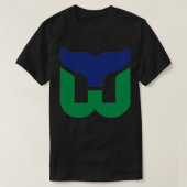 Defunct hockey team Hartford Whalers retro T-shirt (Design voorkant)