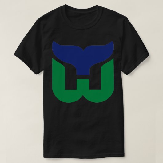 Defunct hockey team Hartford Whalers retro T-shirt (Design voorkant)