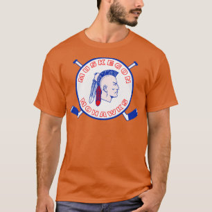 Defunct Muskegon Mohawks Hockey T-shirt
