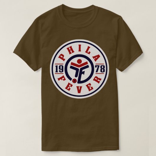 Defunct Philadelphia Fever MISL 1978 T-shirt (Design voorkant)