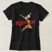 Defunct Pussy Cat Theatre Logo Slightly Distressed T-shirt (Design voorkant)