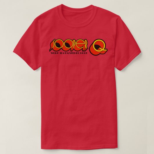 Defunct SOOPER Q WQRK 104 Norfolk Radio Station T-shirt (Design voorkant)