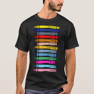 Defunct Wax Pastel Kleuren T-shirt