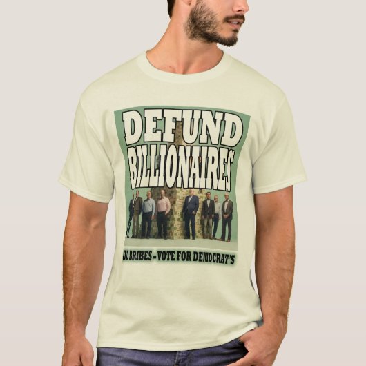 Defund Billionaires T-shirt (Voorkant)
