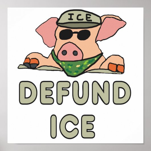 Defund ICE Poster (Voorkant)
