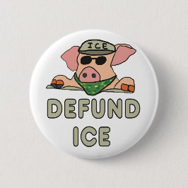 Defund ICE Ronde Button 5,7 Cm