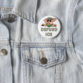 Defund ICE Ronde Button 5,7 Cm (In situ)