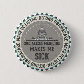 Defund Obamacare Ronde Button 5,7 Cm (Voorkant)