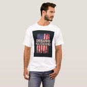 DEFUND POLITICI T-shirt – Patriottische verklaring (Voorkant volledig)