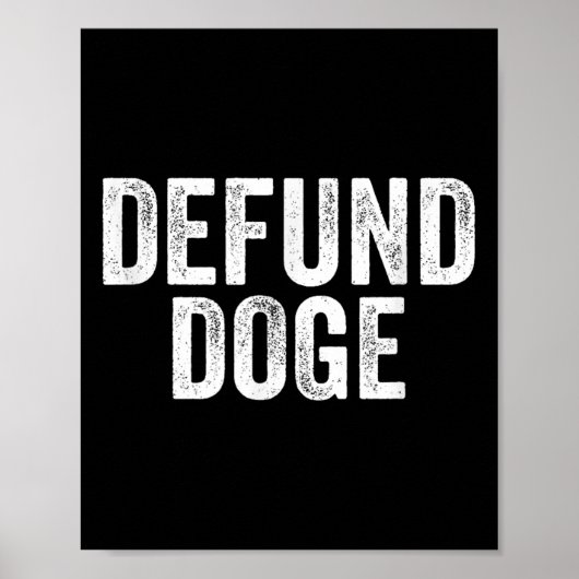 Defund stopt met de vernietiging van de overheid poster (Voorkant)